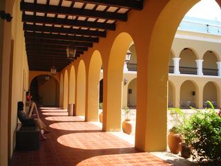 Patio interior Instituto de Cultura Puertorriqueña. / Foto por: Internet