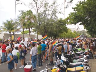 La parada LHBTT en Puerto Rico es disfrutada por cientos de personas. / Foto por: Diana de la Pava